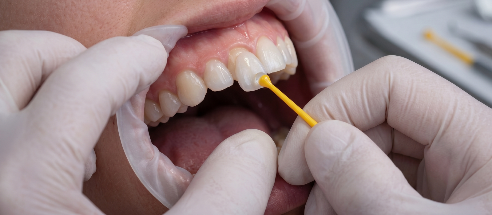 Premium porcelain dental veneer procedure at Luxury Dental clinic in Antalya, Turkey - digital smile design and E.MAX veneer placement
